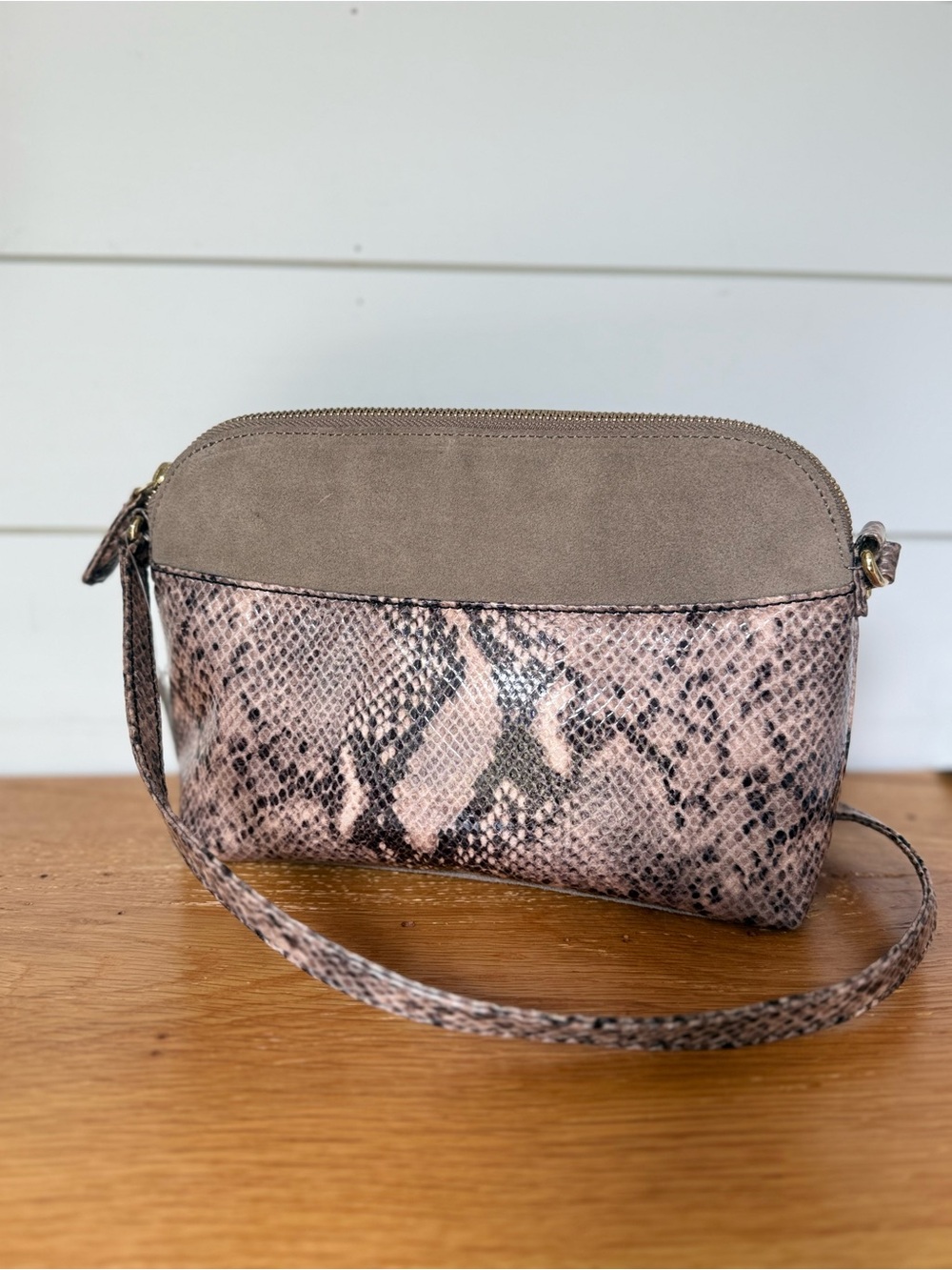 NWT Talbots Crossbody/Shoulder Bag 100% Genuine Suede Trim